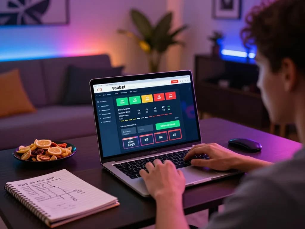 Engaging in online betting at the vaobet platform with strategic notes nearby