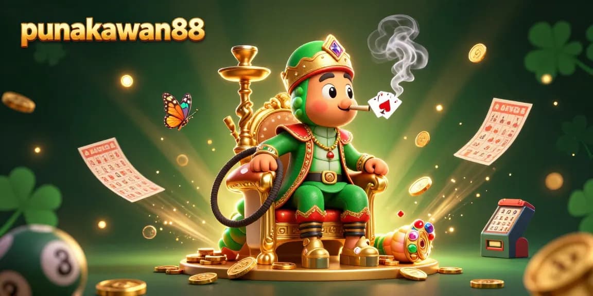 Punakawan88 enhances your lottery experience with a vibrant and detailed illustration showcasing traditional gaming elements.