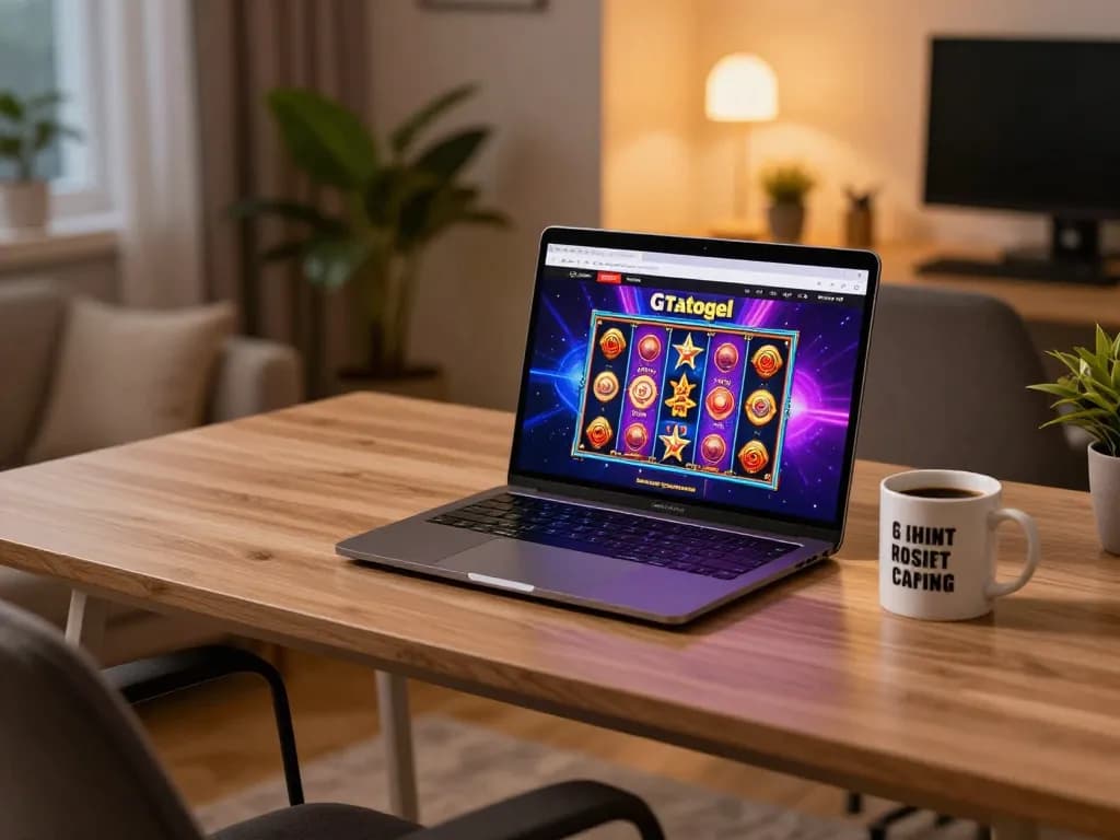 Engage with gtatogel online slot games in a cozy gaming setup at home.
