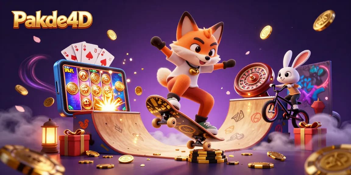 Engage with Pakde4D's thrilling gambling scene featuring dynamic characters and casino elements.