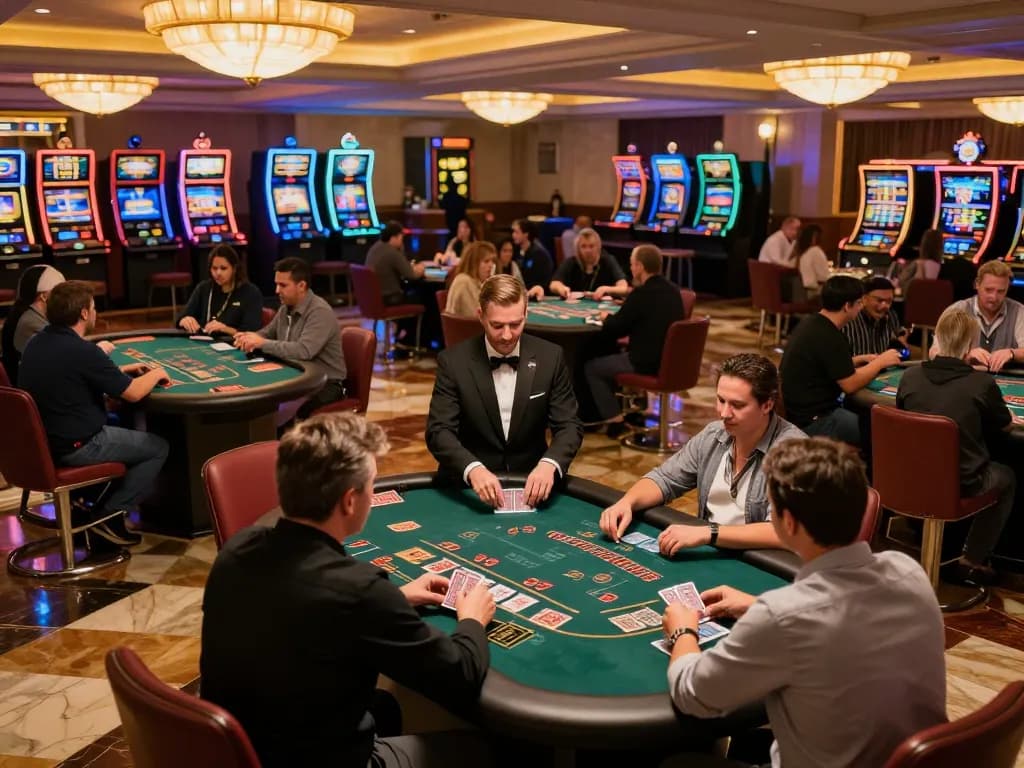 Engaging blackjack action where players employ dohistory strategies to win at the casino table