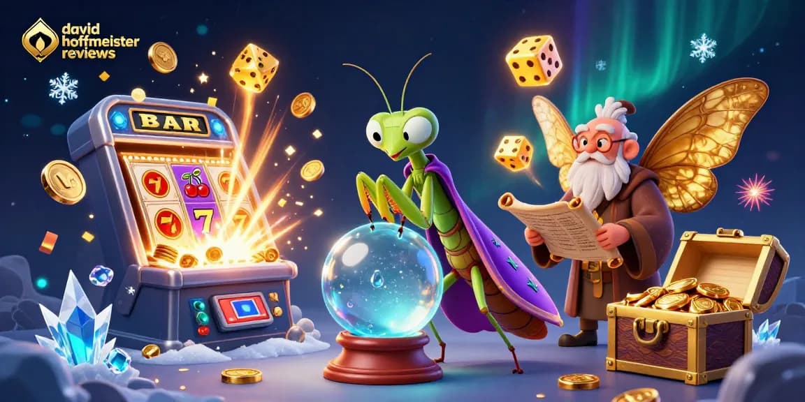 Engaging david hoffmeister reviews with casino-themed characters and vibrant game elements for immersive experience