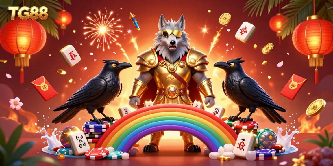 Engage in thrilling gameplay at TG88 with vibrant 3D illustration showcasing casino dynamics.