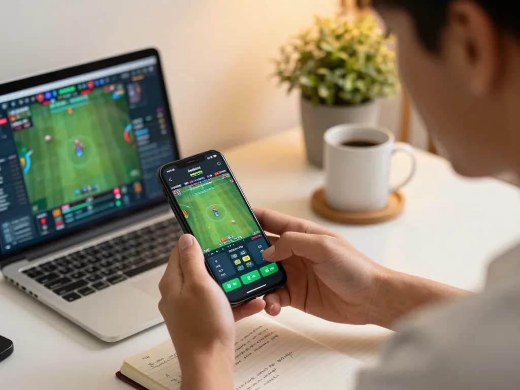 Engage with the Jeetbuzz App on your smartphone for seamless sports betting at home.