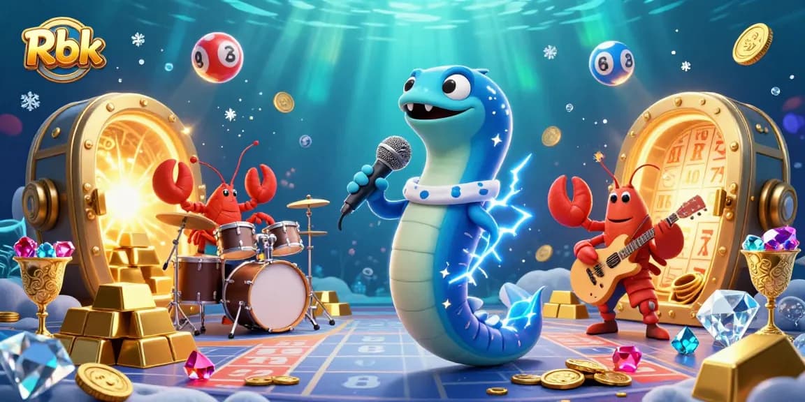Watch the Rbk underwater casino come alive with a DJ electric eel, lobster drummer, and seahorse guitarist.