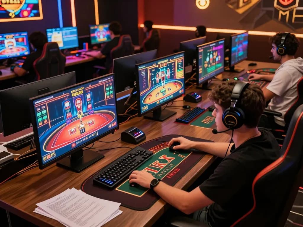 uu88 player engaged in an exciting live dealer blackjack game at a modern online gaming setup