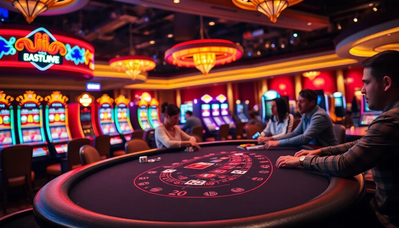 Engaging blackjack game showcasing the excitement of uu娱乐 in a vibrant casino setting.