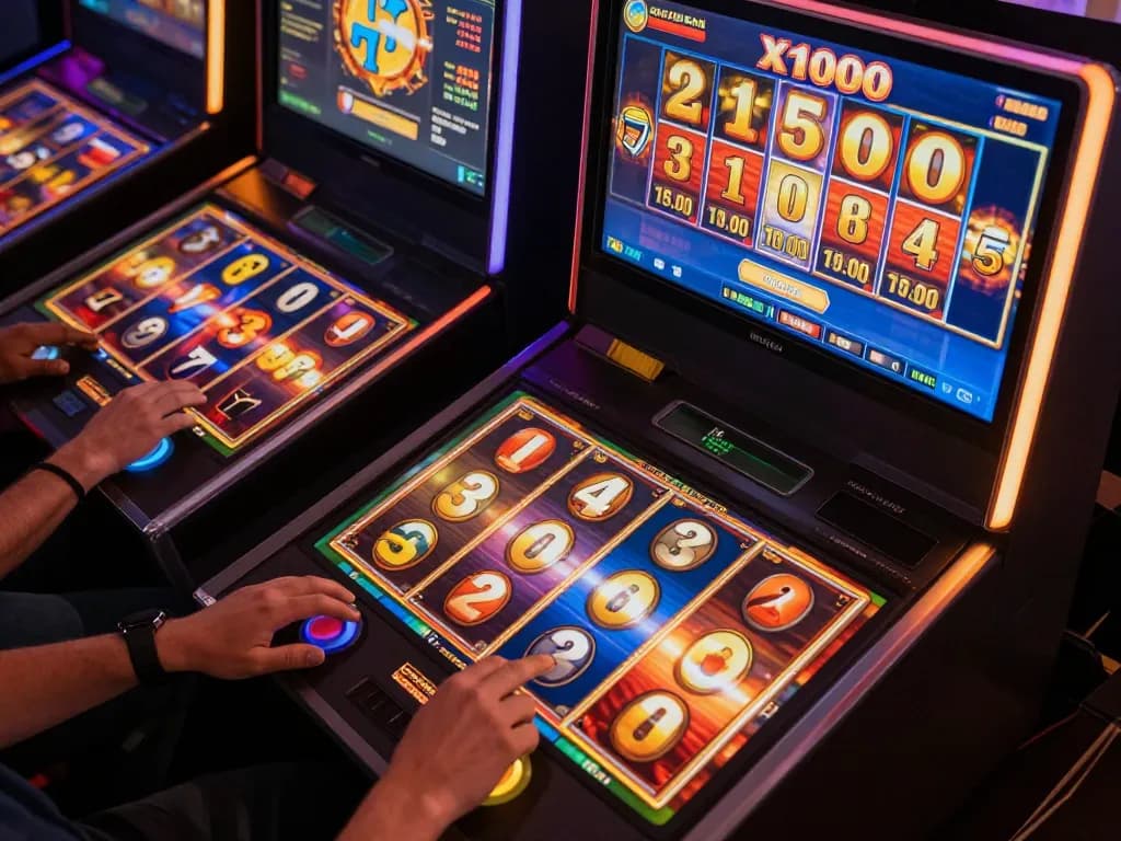 Engaging Slot x1000 gameplay showcasing vibrant machines and exciting spins