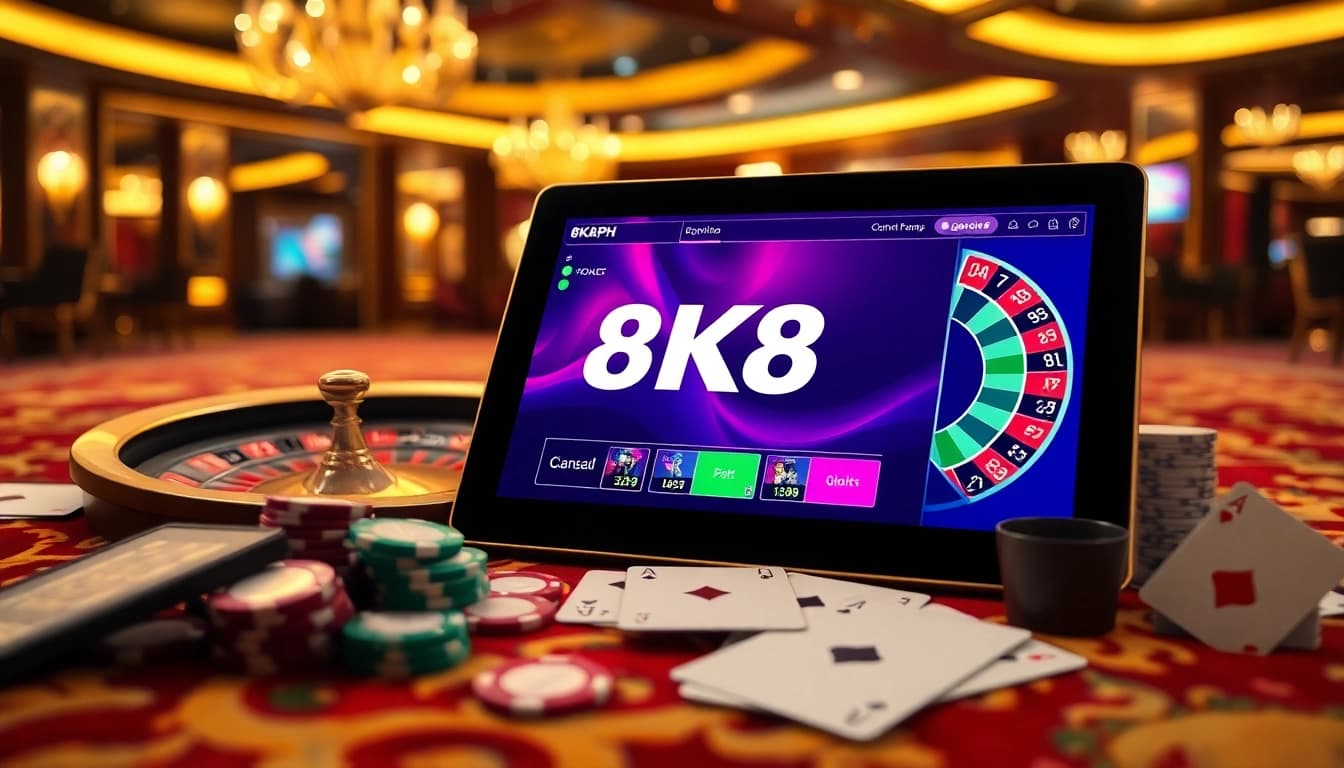 Experience thrilling gameplay at 8K8 PH with vibrant visuals of casino action.