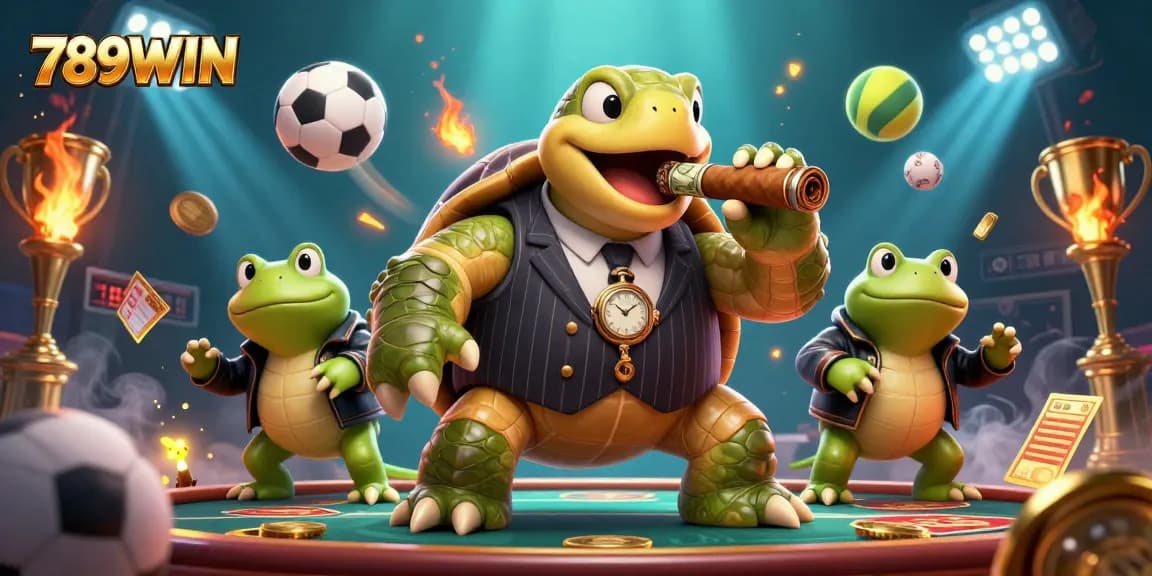 Experience thrilling action with 789WIN as a turtle mogul and enforcers elevate casino excitement.