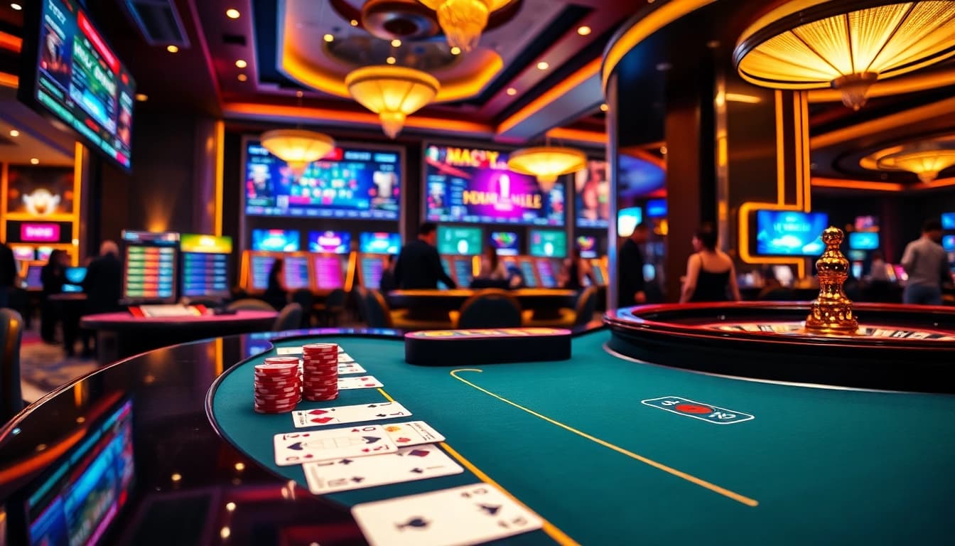 Experience thrilling games at Ga6789's vibrant casino setup.