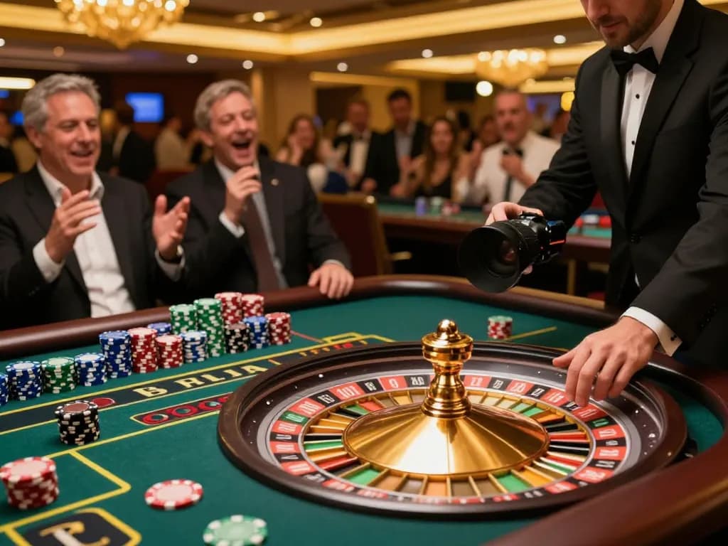 Experience the thrill of betting at net88's vibrant roulette table with players engaging in strategic gameplay.