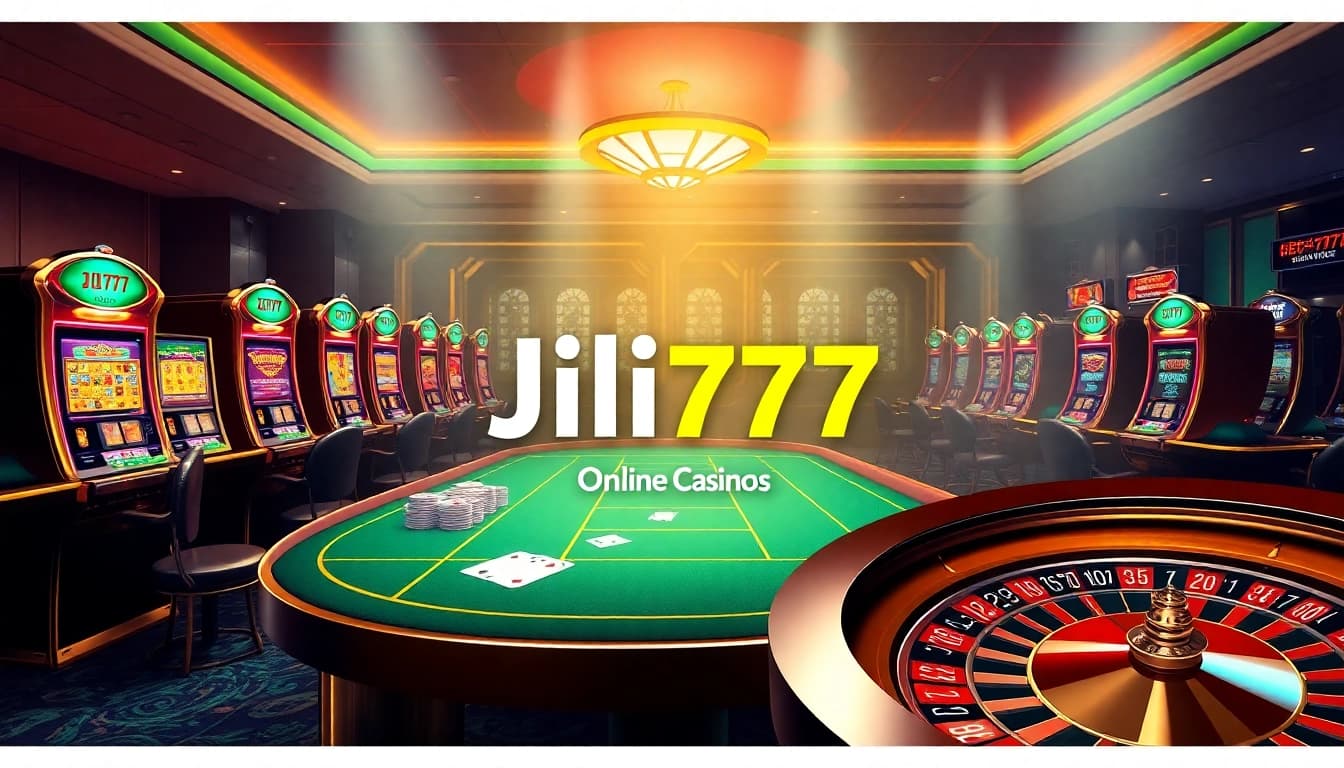 Experience the excitement of Jili777 Official with vibrant slot machines and poker tables.