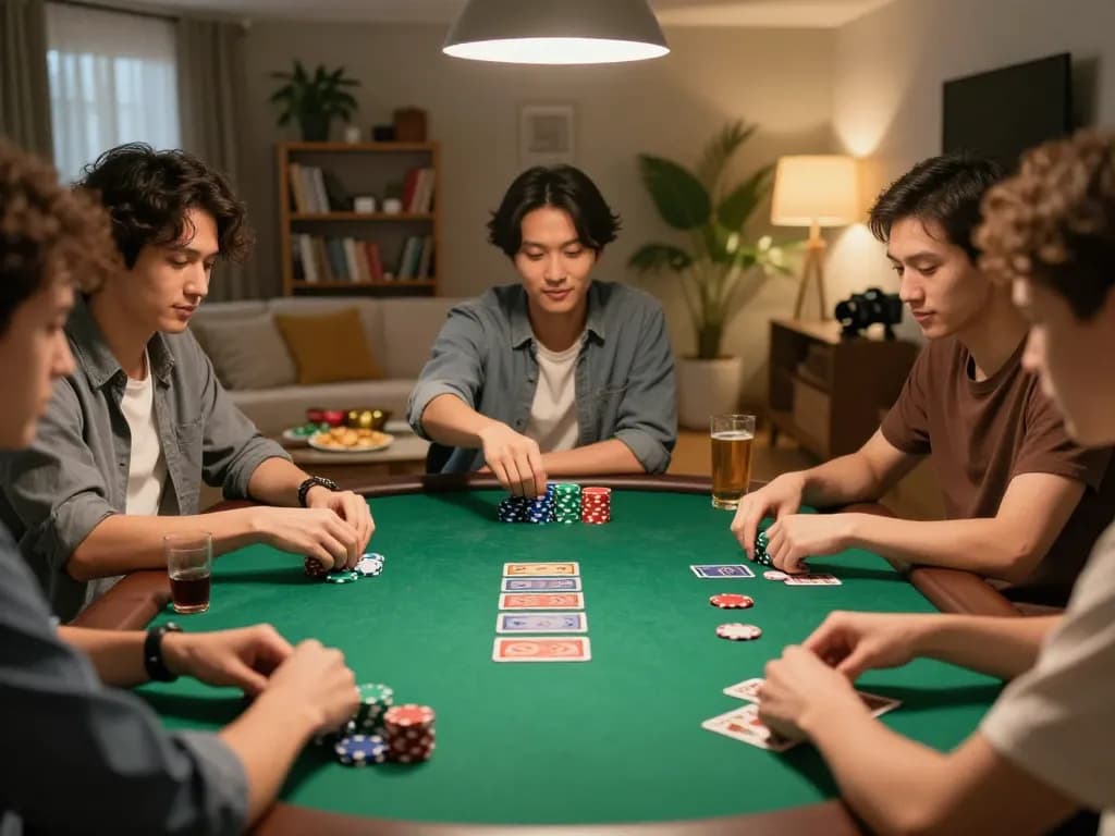 789 CLUB home poker game with friends enjoying strategy and excitement around the table.