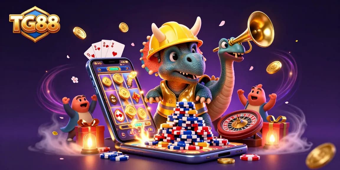 Cheerfully celebrating with slot games, the TG88 universe offers engaging gaming experiences filled with excitement.
