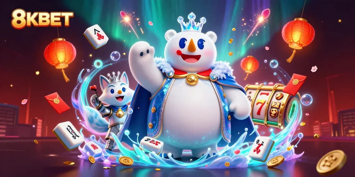 Engage with thrilling gameplay at 8KBET's casino scene showcasing vibrant action and iconic elements.