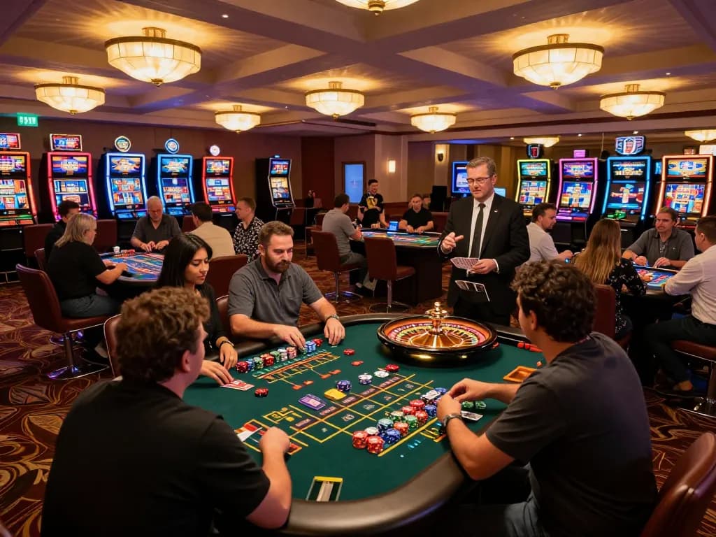 F168 players enjoying an exciting roulette game at a lively casino floor atmosphere