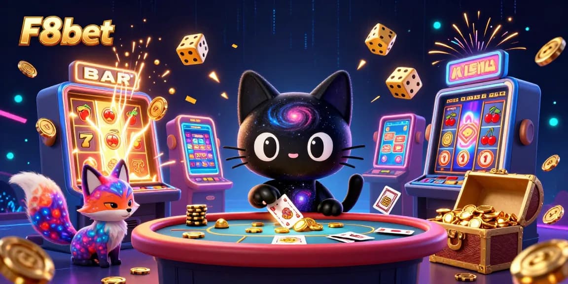 Experience thrilling gameplay with F8bet's vibrant cosmic casino featuring 3D characters, jackpots, and dynamic gaming elements.