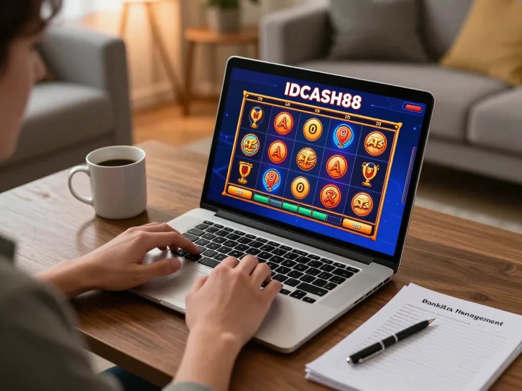 Play exciting slot games on IDCASH88 while managing bankroll in a cozy home setting