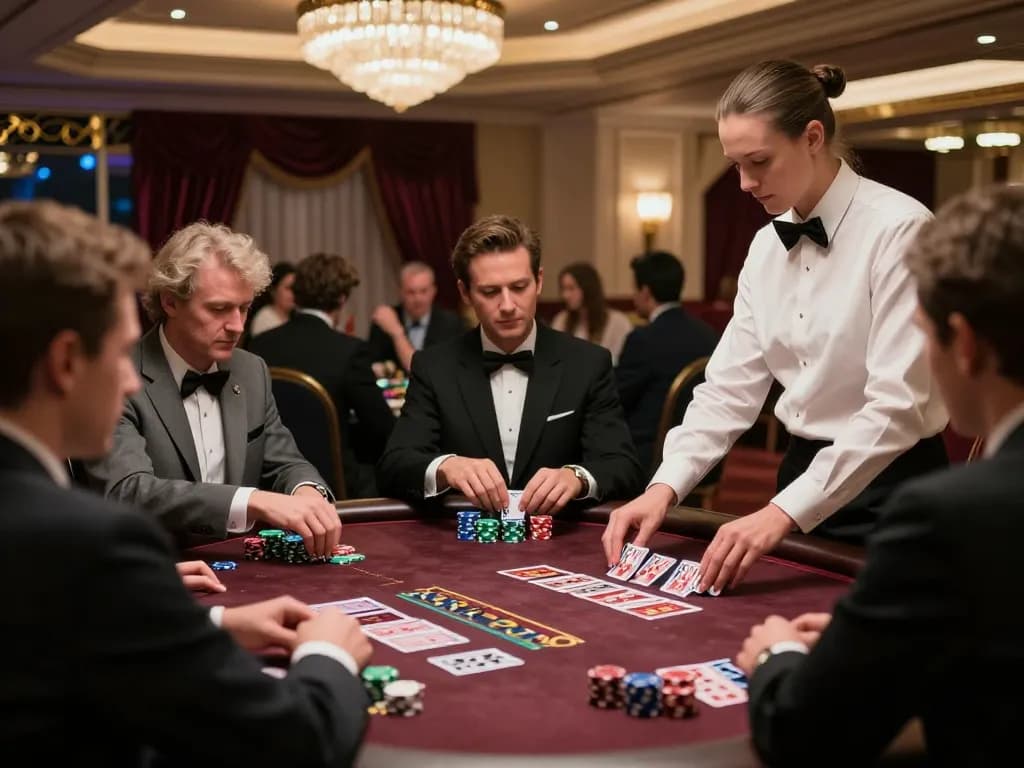 Experience the thrill of blackjack at 789win's luxurious casino tables where players strategize their wins.