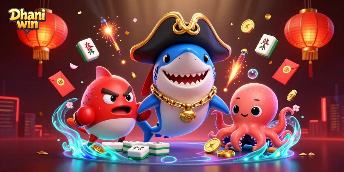 Dive into the thrilling action of Dhani win with our vibrant 3D cartoon illustration featuring engaging casino elements.