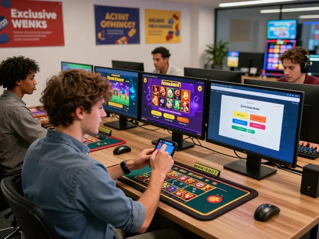 Players enjoying various games on hm88 Trang chủ platform, showcasing online gambling excitement and user-friendly design.