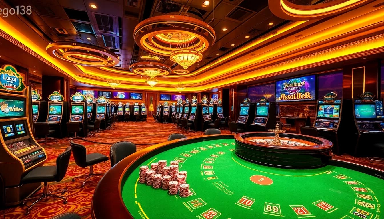 Experience the thrill of winning with lego138 at luxurious casino tables featuring exciting slot machines and roulette.