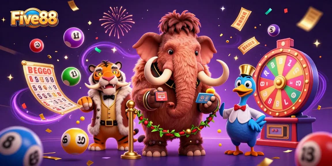 Experience the excitement at Five88 Casino with lively characters and dynamic game elements!