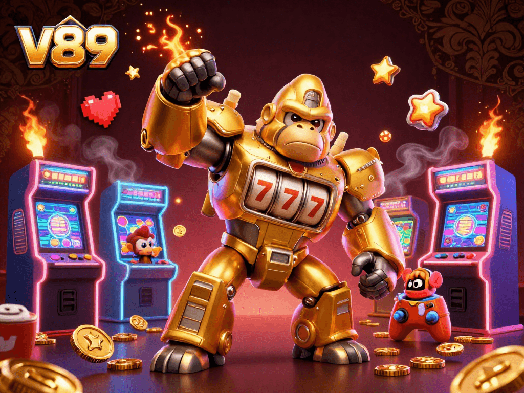 Mainkan slot di v89 dengan pengalaman seru dari mesin perjudian dan simbol keberuntungan.