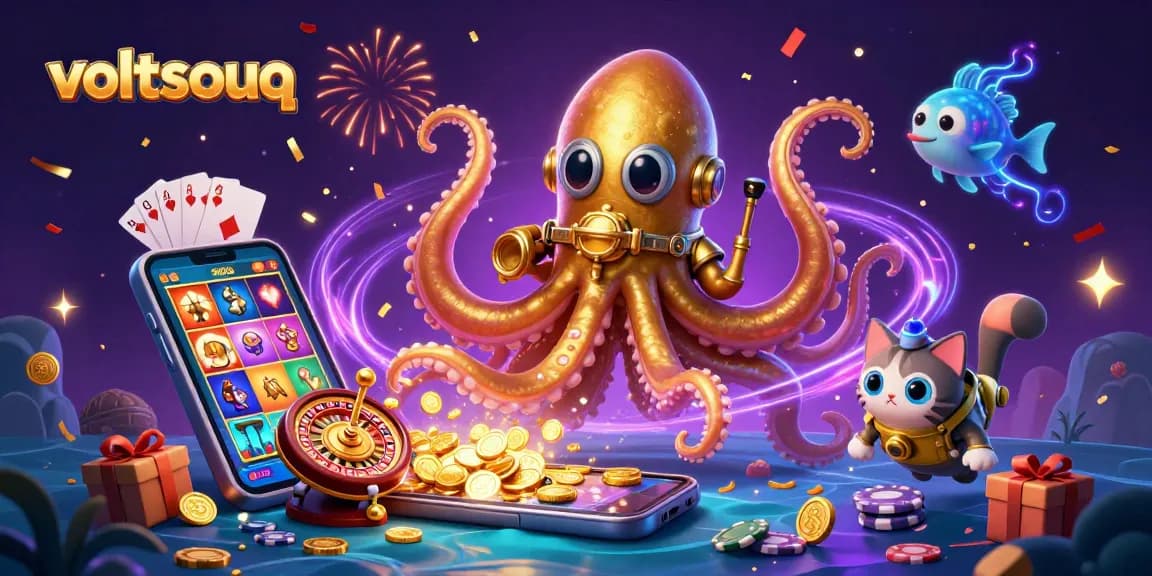 Engage in thrilling bets with voltsouq amid golden coins and vibrant game elements.