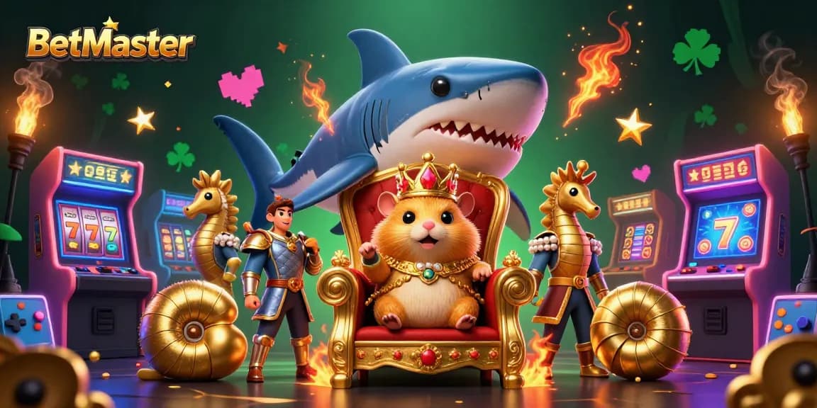 Experience the vibrant Betmaster world with engaging casino elements and dynamic characters.
