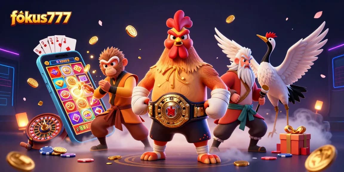 Experience thrilling moments with fokus777 as vibrant characters and casino games come alive.