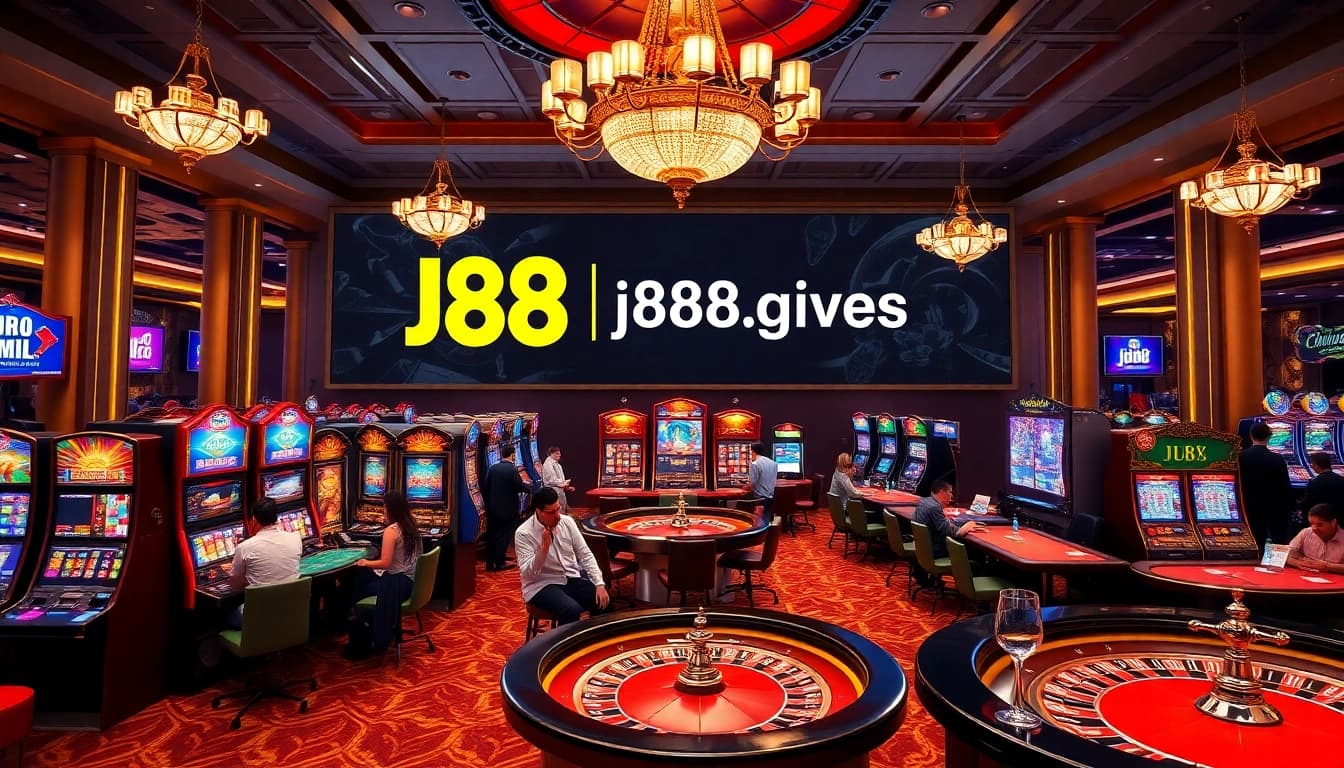 Experience excitement at https://j88.gives/ with players enjoying diverse casino games.
