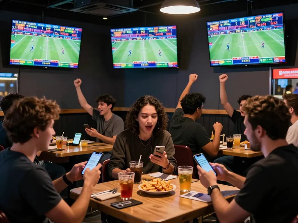 Experience the thrill of FIVE88 sports betting with fans placing live bets and cheering