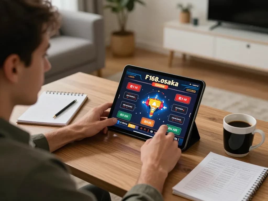 Engaging online gaming session on f168.osaka, player analyzing strategies for better betting.