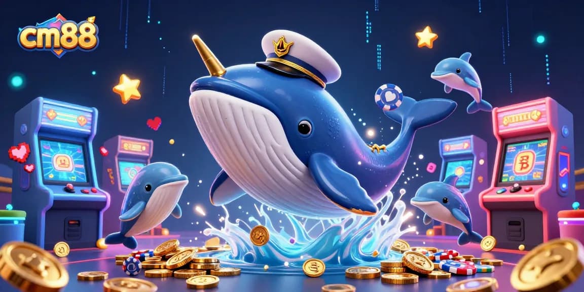 Engage with cm88's exciting casino atmosphere, showcasing vibrant characters and dynamic gaming elements.