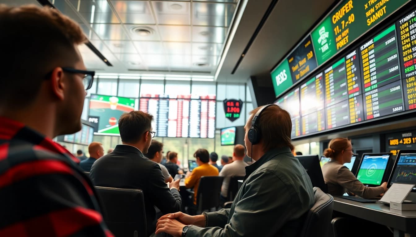 Engaging sports betting environment showcasing keonhacai odds analysis and live betting excitement.