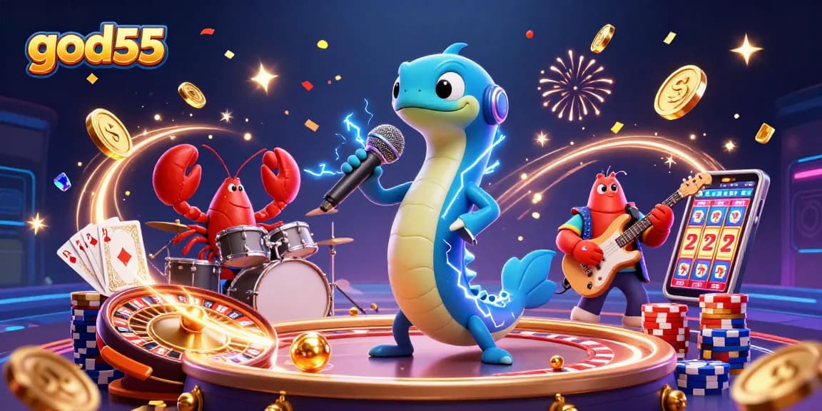 Experience thrilling gaming and winnings at god55 with this vibrant underwater casino scene!