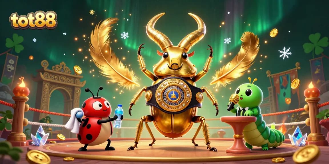 Experience the excitement of tot88 with a dramatic 3D illustration featuring vibrant characters and casino elements.
