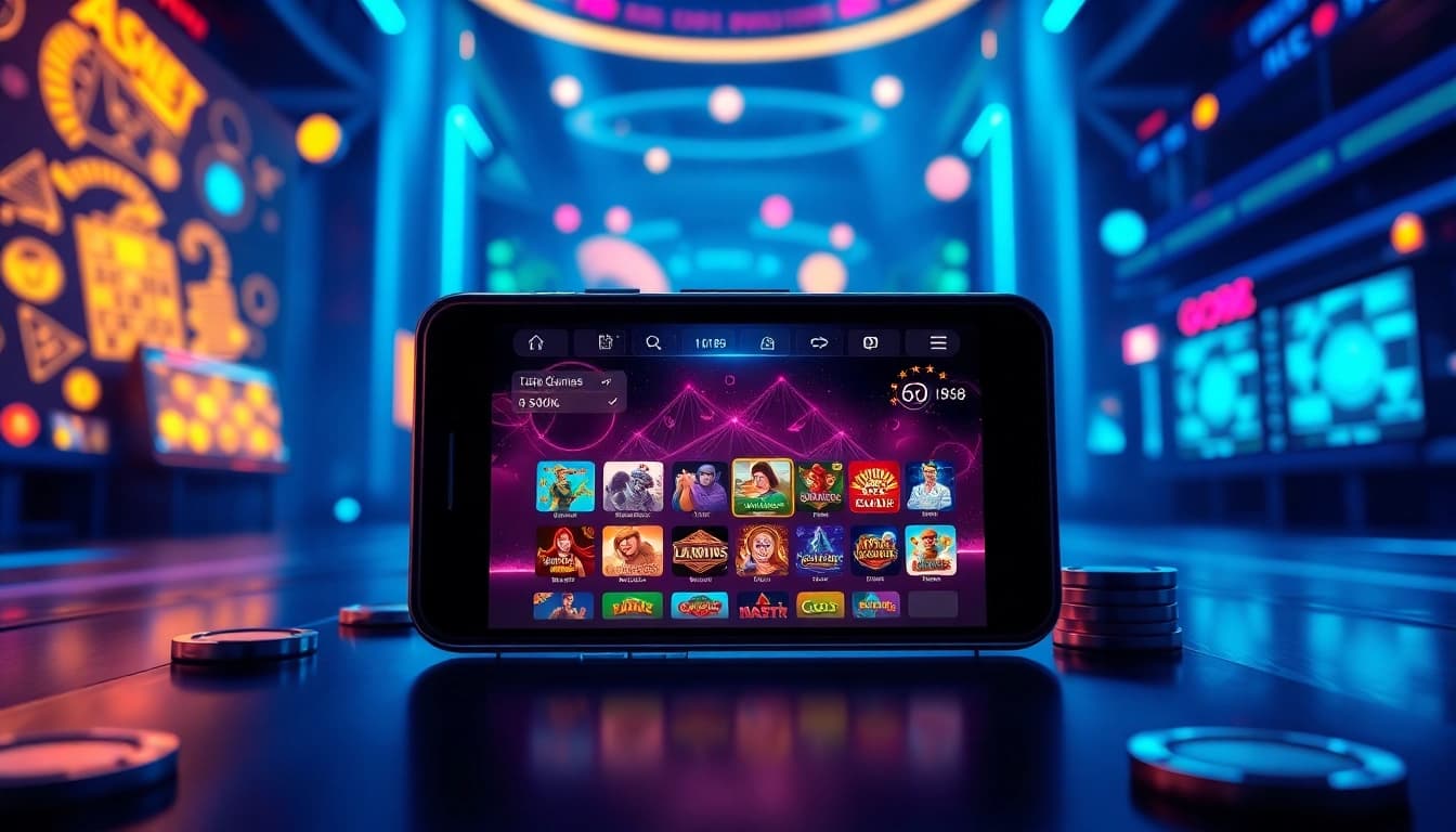 Tải GO88 - Exciting gaming experience on a smartphone showcasing diverse games with vibrant visuals.