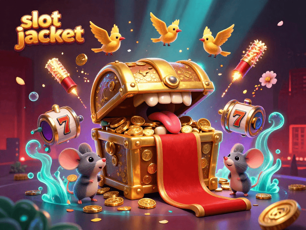Slot jackpot membawa petualangan dengan tikus berani mencari kekayaan di dalam peti harta karun.