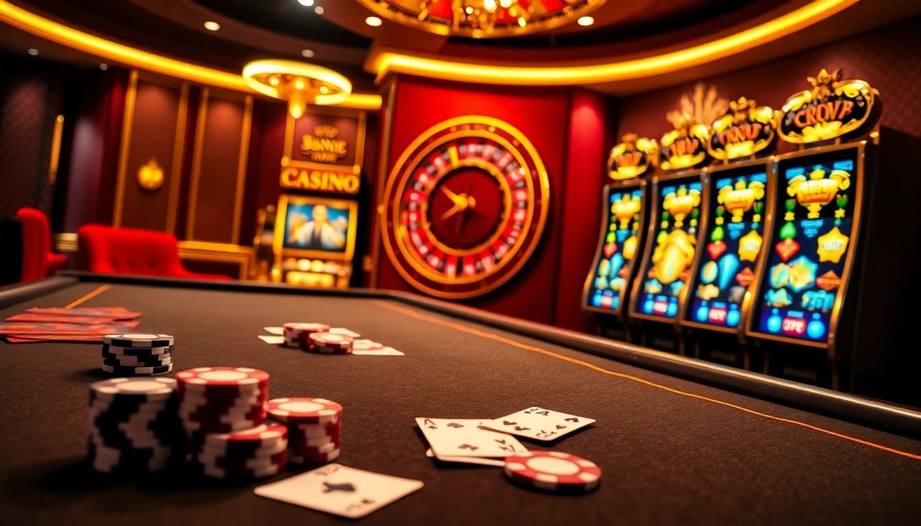 Experience thrilling gameplay at cassino pix with vibrant casino tables and engaging slot machines.