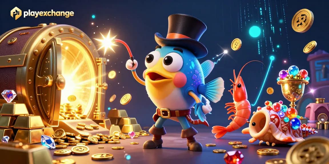 Bet on playexchange with a vibrant underwater gambling scene featuring glowing treasures and lively sea creatures.