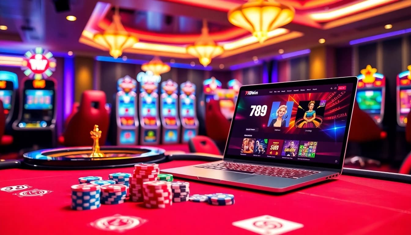 Experience luxury gambling with 789win com, featuring vibrant casino tables and thrilling slot machines.