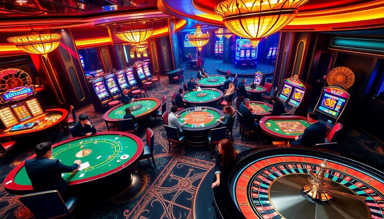 Experience the excitement at XX88 with vibrant casino tables and stunning visuals.