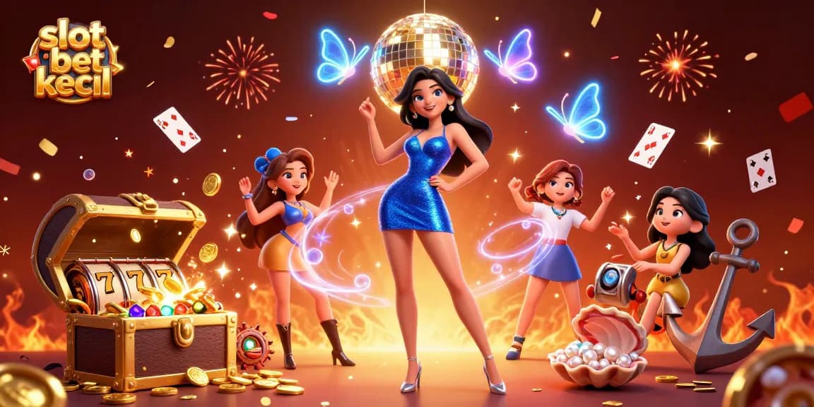 Experience thrilling spins and excitement with slot bet kecil in this vibrant casino scene.