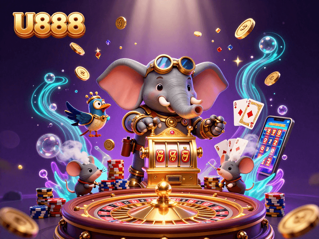 Experience the thrilling moments at U888, where steampunk charm meets vibrant casino excitement.
