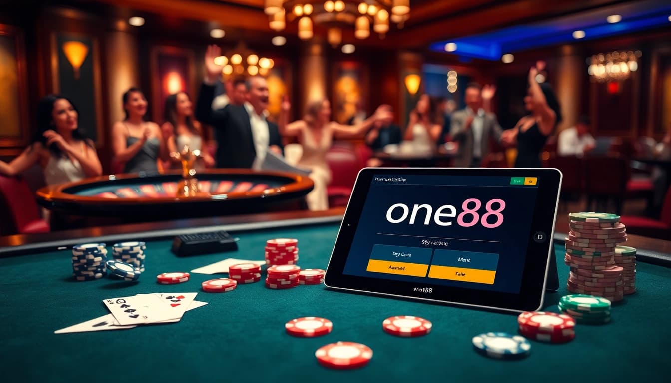 Experience thrilling gameplay at one88 with vibrant casino games and inviting atmosphere.