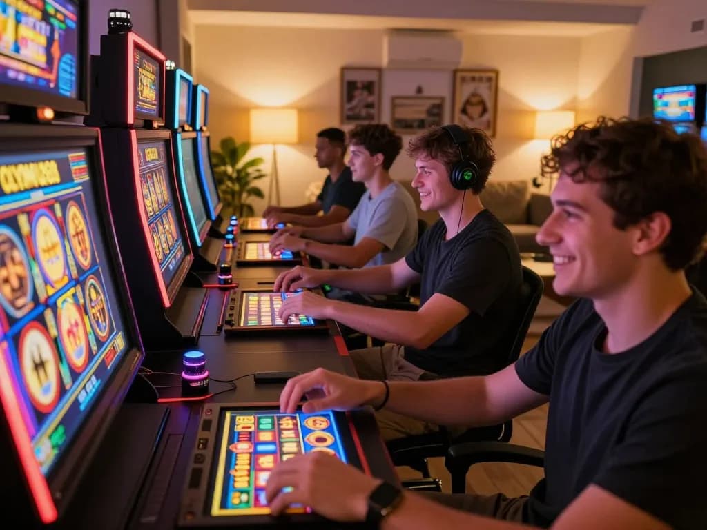 Players enjoying vibrant online slots at OLYMPUS88, highlighting a winning atmosphere.