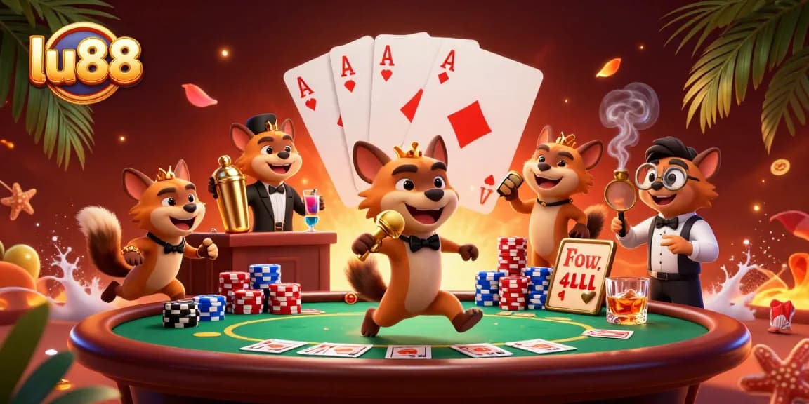 Experience exciting gameplay at lu88 with lively characters and vibrant casino elements.
